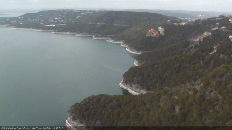 Lake Travis webcam, February 14, 2018 2:30 PM CT