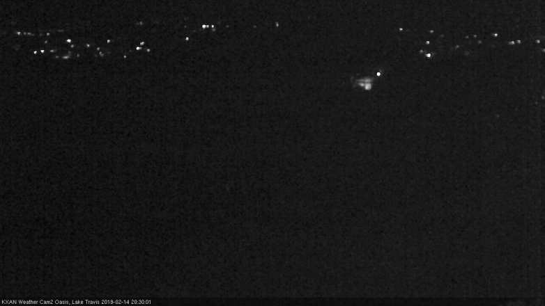 Lake Travis webcam, February 14, 2018 7:35 PM CT