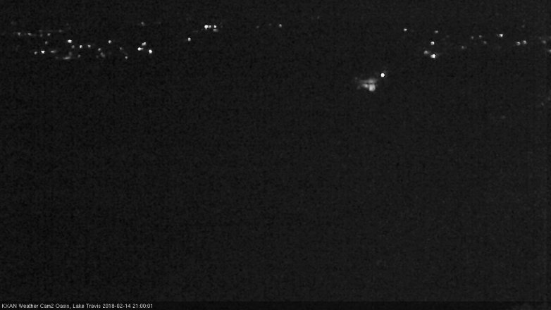 Lake Travis webcam, February 14, 2018 8:15 PM CT