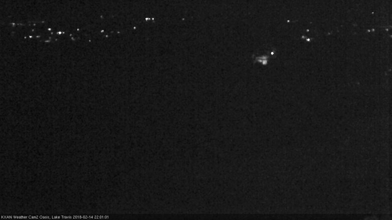 Lake Travis webcam, February 14, 2018 9:25 PM CT