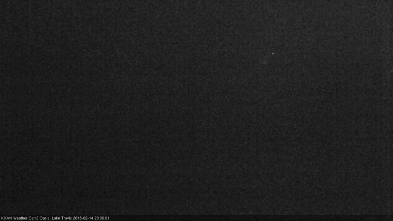 Lake Travis webcam, February 14, 2018 10:45 PM CT