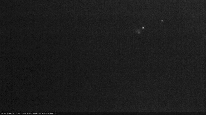 Lake Travis webcam, February 14, 2018 11:05 PM CT