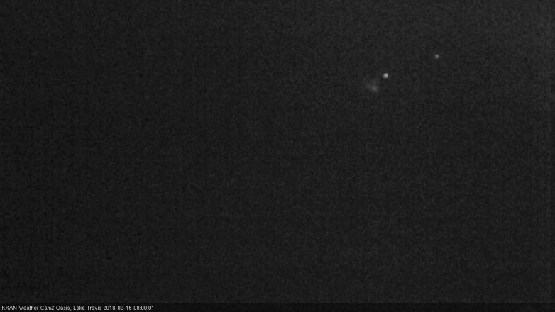 Lake Travis webcam, February 14, 2018 11:25 PM CT