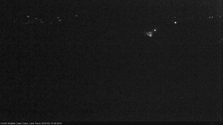 Lake Travis webcam, February 14, 2018 11:55 PM CT