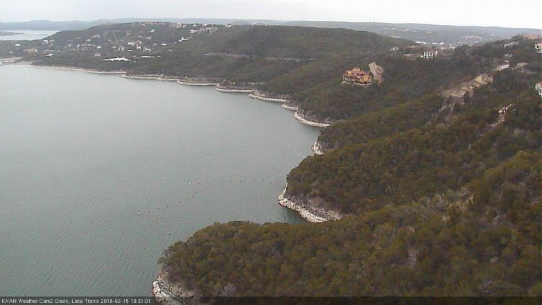 Lake Travis webcam, February 15, 2018 9:35 AM CT