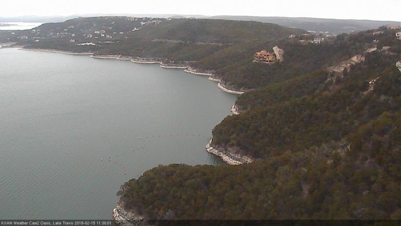 Lake Travis webcam, February 15, 2018 11:00 AM CT