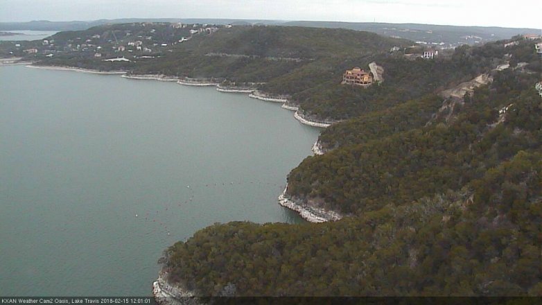 Lake Travis webcam, February 15, 2018 11:05 AM CT