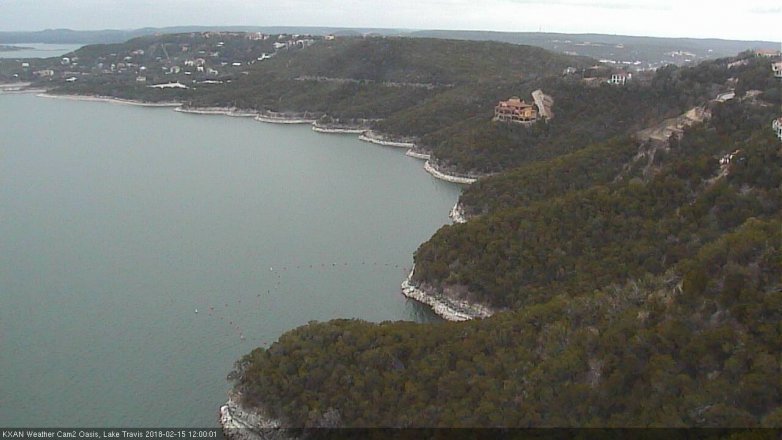 Lake Travis webcam, February 15, 2018 11:20 AM CT