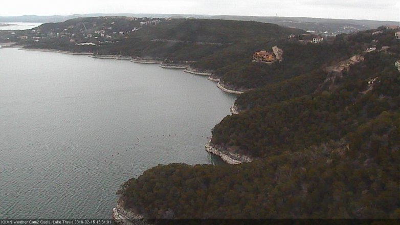 Lake Travis webcam, February 15, 2018 12:55 PM CT