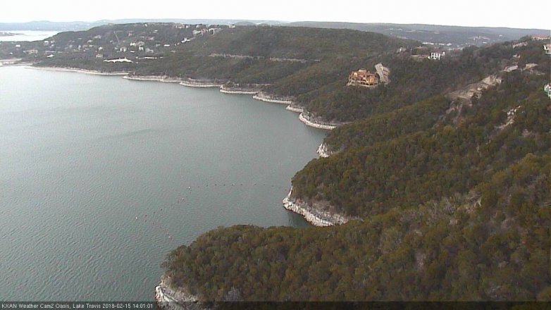 Lake Travis webcam, February 15, 2018 1:05 PM CT