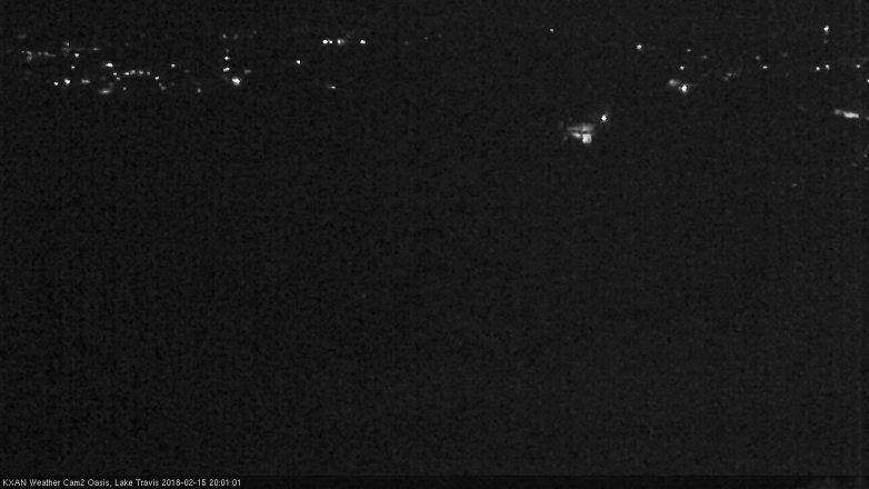 Lake Travis webcam, February 15, 2018 7:05 PM CT