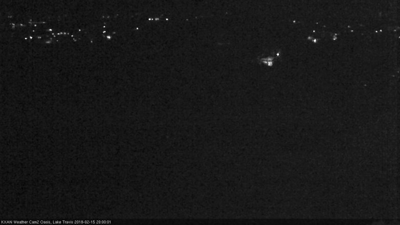 Lake Travis webcam, February 15, 2018 7:25 PM CT
