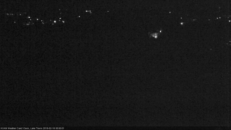 Lake Travis webcam, February 15, 2018 11:25 PM CT