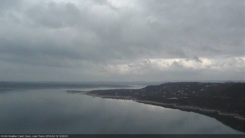 Lake Travis webcam, February 16, 2018 9:20 AM CT