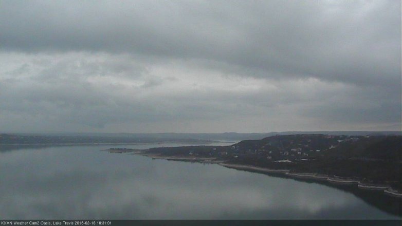 Lake Travis webcam, February 16, 2018 9:45 AM CT