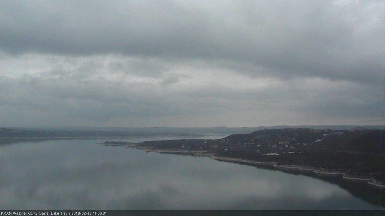Lake Travis webcam, February 16, 2018 10:00 AM CT