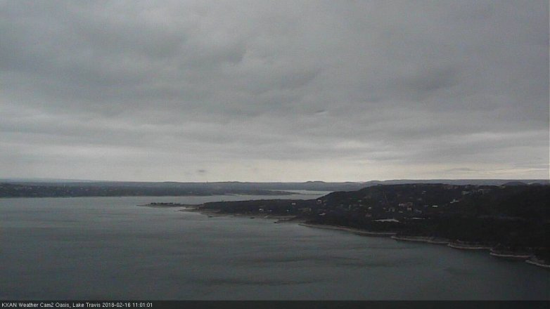 Lake Travis webcam, February 16, 2018 10:25 AM CT