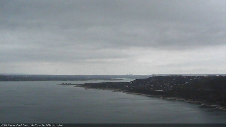 Lake Travis webcam, February 16, 2018 10:35 AM CT