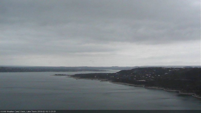 Lake Travis webcam, February 16, 2018 10:50 AM CT