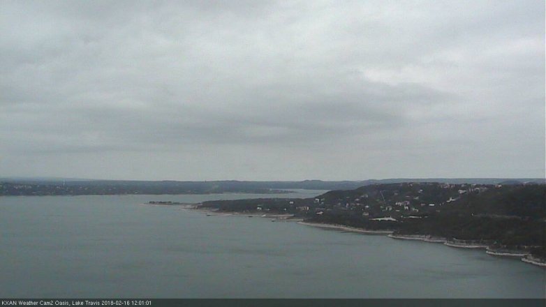Lake Travis webcam, February 16, 2018 11:25 AM CT