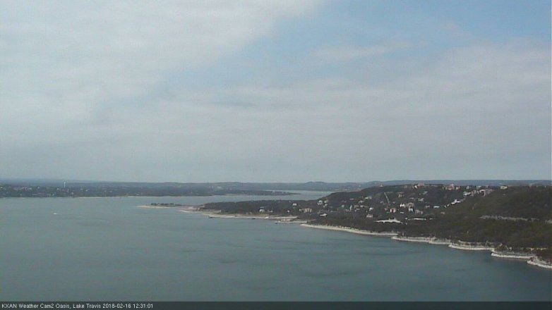 Lake Travis webcam, February 16, 2018 11:40 AM CT