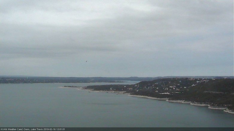 Lake Travis webcam, February 16, 2018 12:15 PM CT