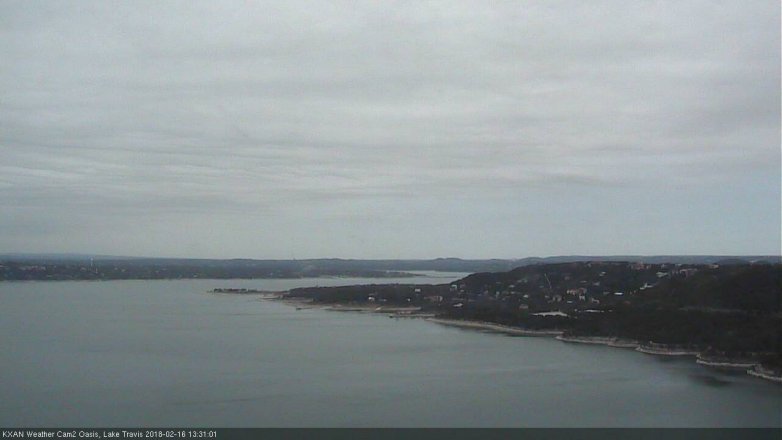 Lake Travis webcam, February 16, 2018 12:40 PM CT