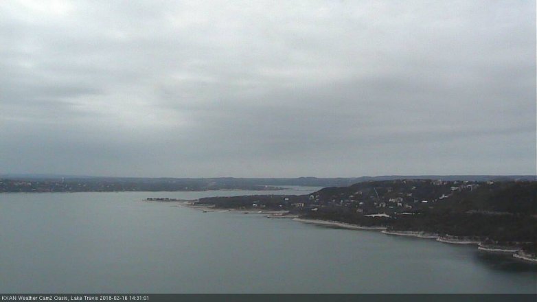 Lake Travis webcam, February 16, 2018 1:50 PM CT