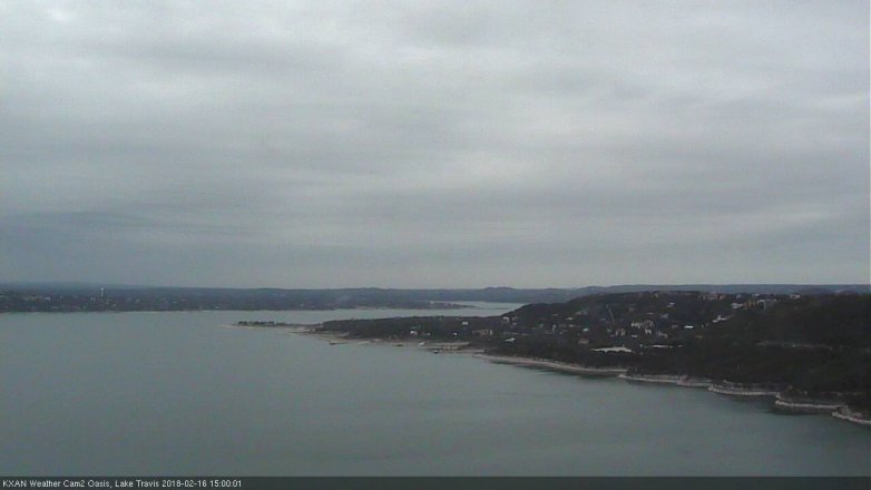 Lake Travis webcam, February 16, 2018 2:25 PM CT