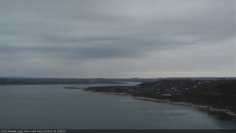 Lake Travis webcam, February 16, 2018 3:05 PM CT