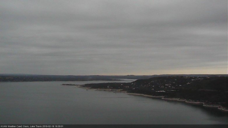 Lake Travis webcam, February 16, 2018 3:40 PM CT