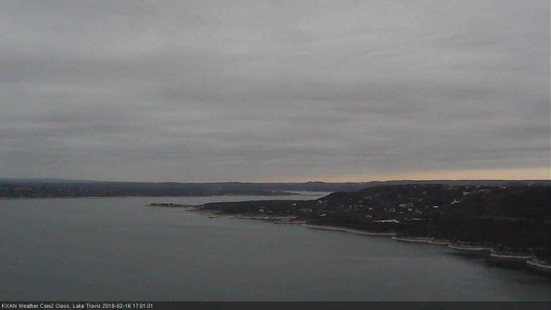 Lake Travis webcam, February 16, 2018 4:10 PM CT