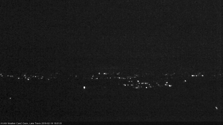 Lake Travis webcam, February 16, 2018 6:05 PM CT