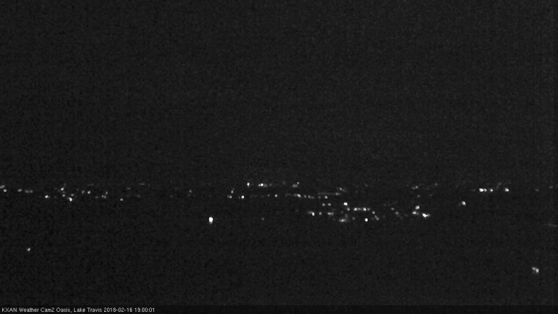 Lake Travis webcam, February 16, 2018 6:20 PM CT