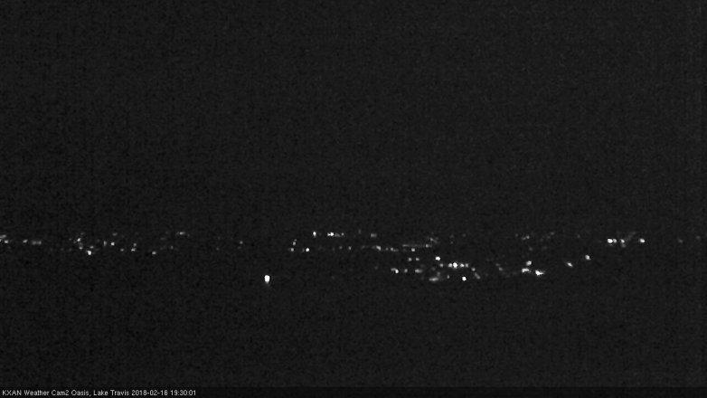Lake Travis webcam, February 16, 2018 7:00 PM CT