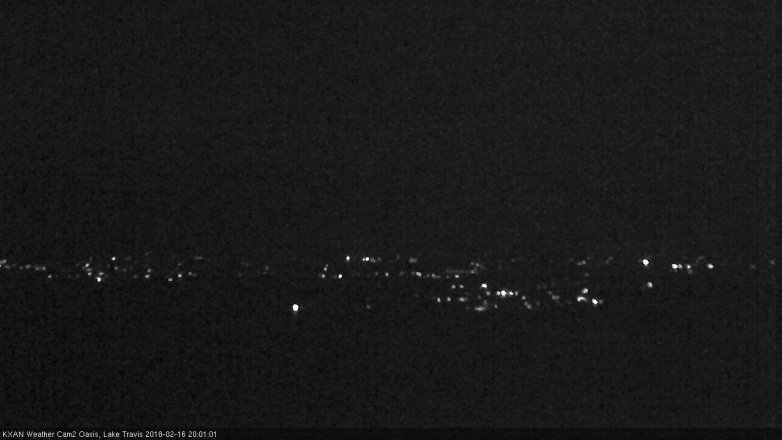 Lake Travis webcam, February 16, 2018 7:15 PM CT