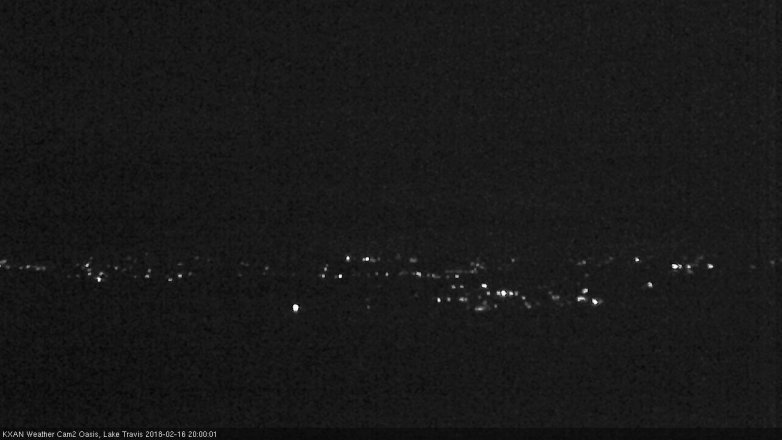 Lake Travis webcam, February 16, 2018 7:30 PM CT