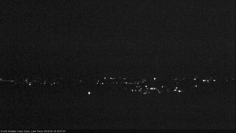 Lake Travis webcam, February 16, 2018 7:35 PM CT