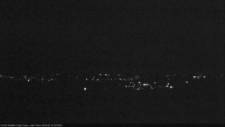 Lake Travis webcam, February 16, 2018 7:45 PM CT