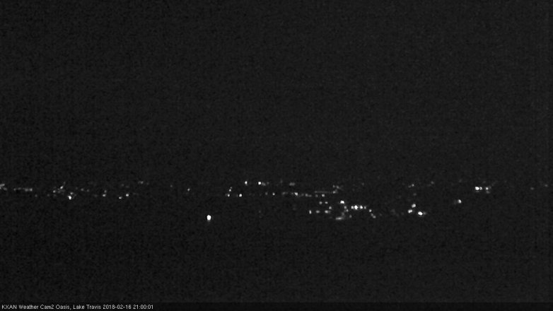 Lake Travis webcam, February 16, 2018 8:05 PM CT