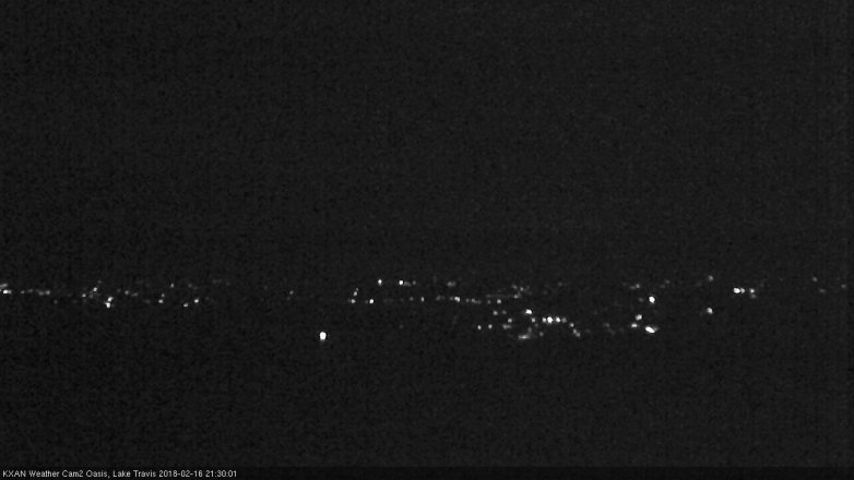 Lake Travis webcam, February 16, 2018 8:35 PM CT
