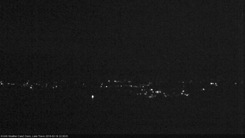 Lake Travis webcam, February 16, 2018 9:55 PM CT