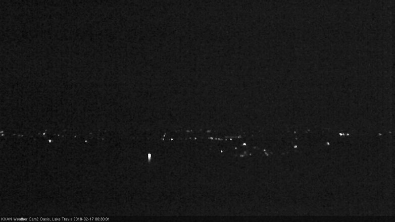 Lake Travis webcam, February 16, 2018 11:45 PM CT