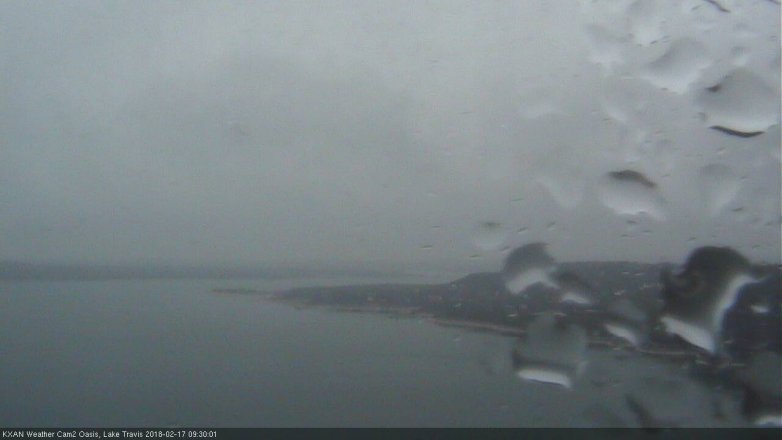 Lake Travis webcam, February 17, 2018 9:00 AM CT