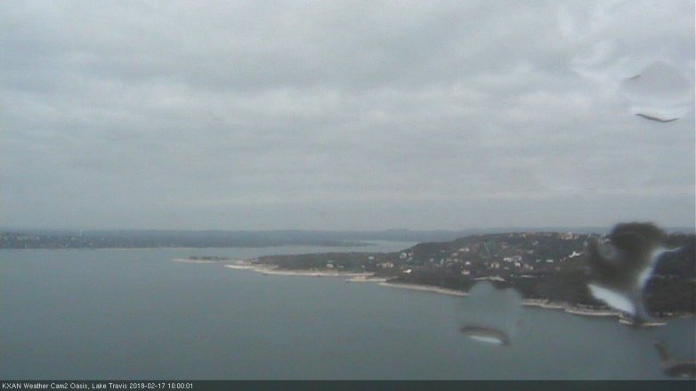 Lake Travis webcam, February 17, 2018 9:15 AM CT