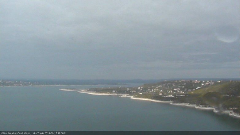 Lake Travis webcam, February 17, 2018 9:45 AM CT