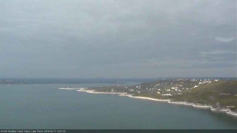 Lake Travis webcam, February 17, 2018 9:50 AM CT