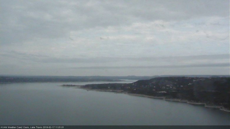 Lake Travis webcam, February 17, 2018 10:10 AM CT