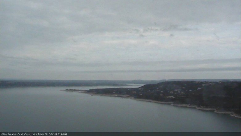 Lake Travis webcam, February 17, 2018 10:30 AM CT