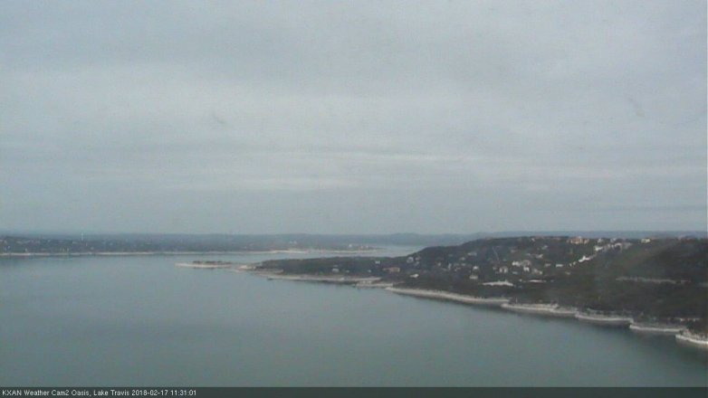 Lake Travis webcam, February 17, 2018 10:35 AM CT